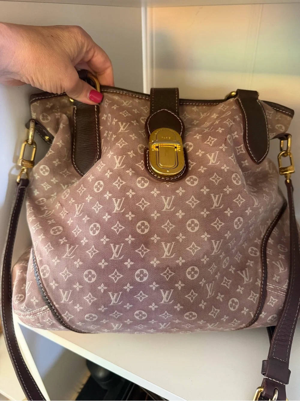 Louis Vuitton Idylle Romance PM Rose Monogram Mini Lin Crossbody Shoulder Bag - Picture 6 of 16